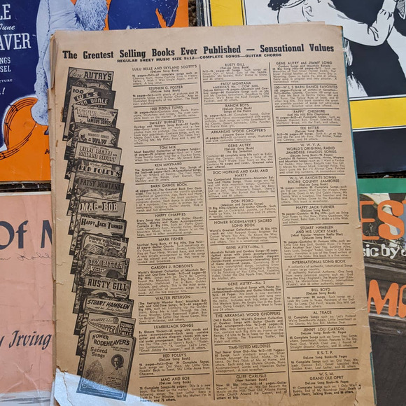 Lot 13 Music Sheets W/Movie Music Hatari John Wayne; Dolly Sisters Betty Grable - Picture 4 of 10